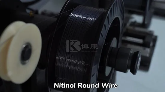 Alambre de nitinol con memoria de forma de níquel-titanio ASTM F2063 de 0,2 a 1,5 mm