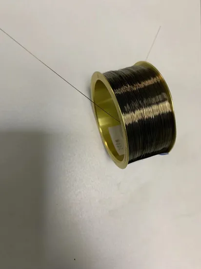 Alambre médico de nitinol de aleación de níquel-titanio pulido de 0,1 mm, 0,2 mm y 0,3 mm